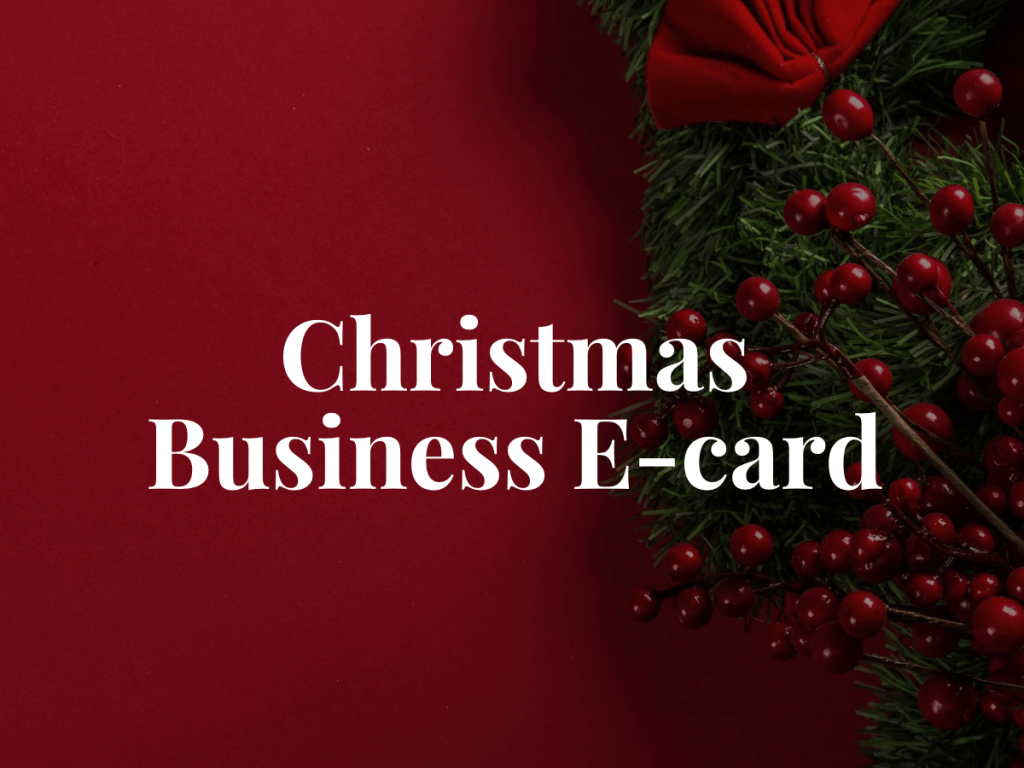 Christmas business e-card.