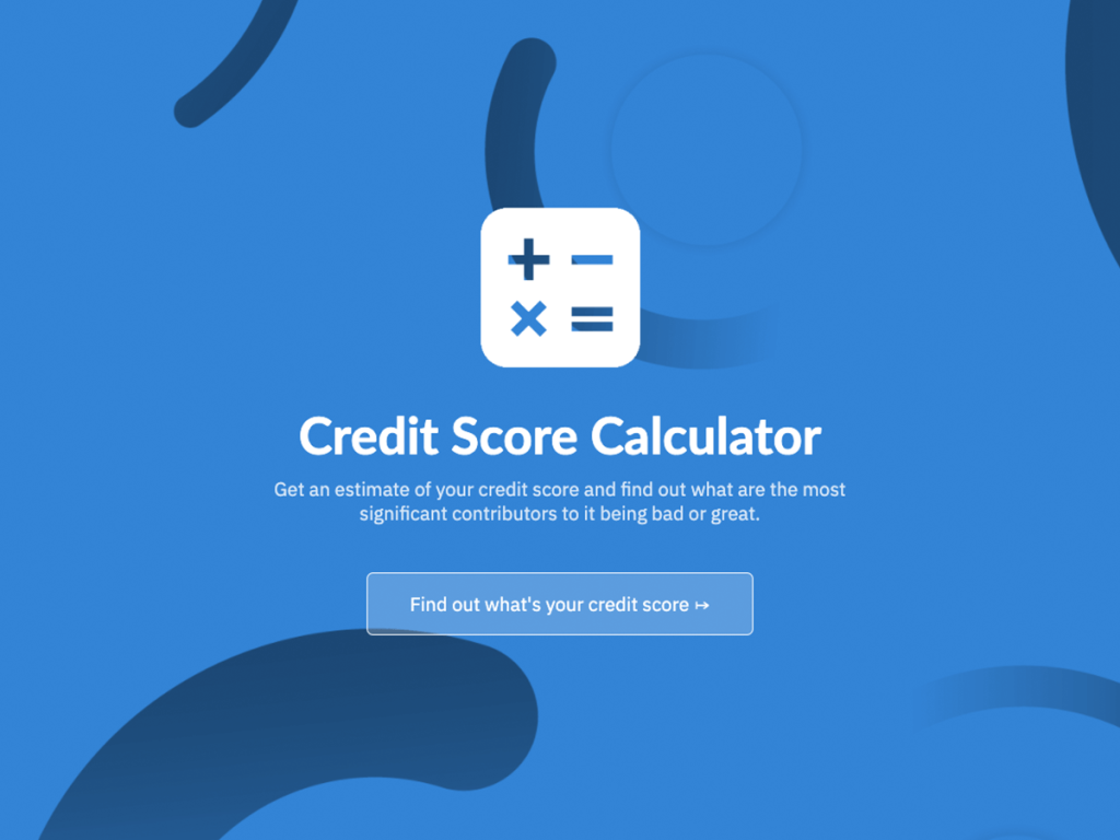 credit score calculator template.