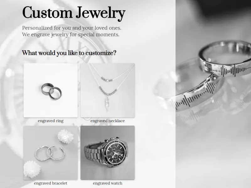 Custom Jewelry Engraving Template involve.me involve.me