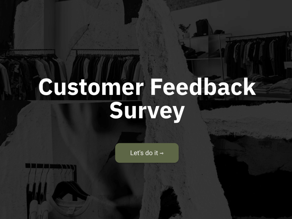 Customer Feedback Survey Template.
