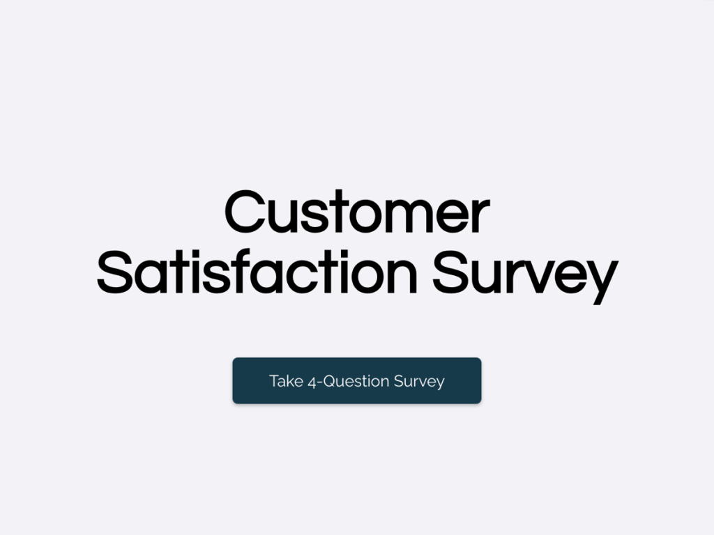 Customer Satisfaction Survey Template.