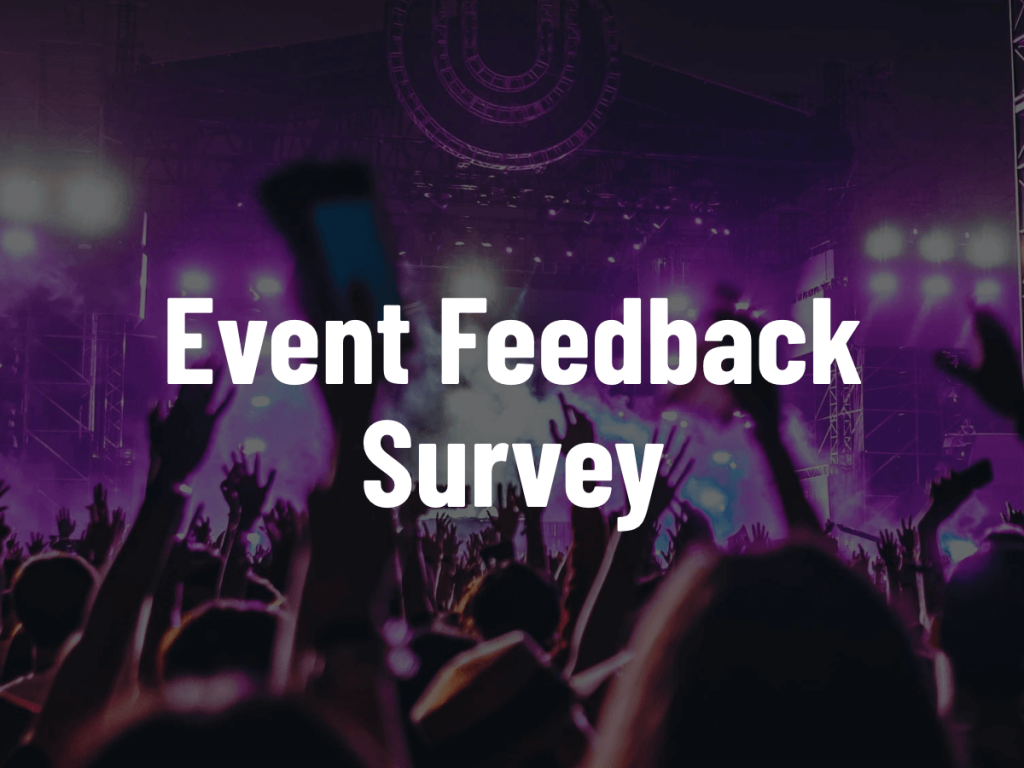 event feedback survey.