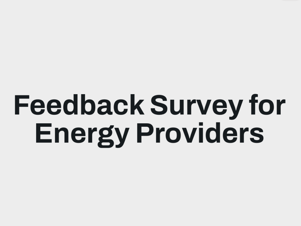 feedback survey form.