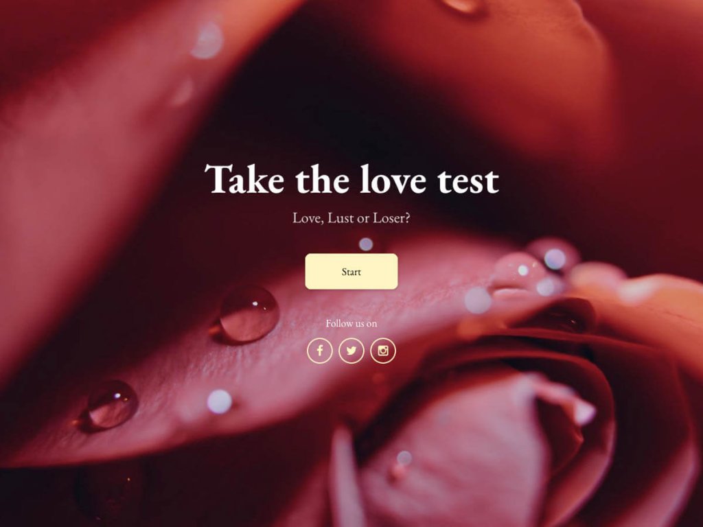 love test template.