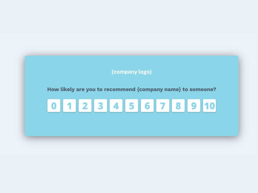 nps score survey template.