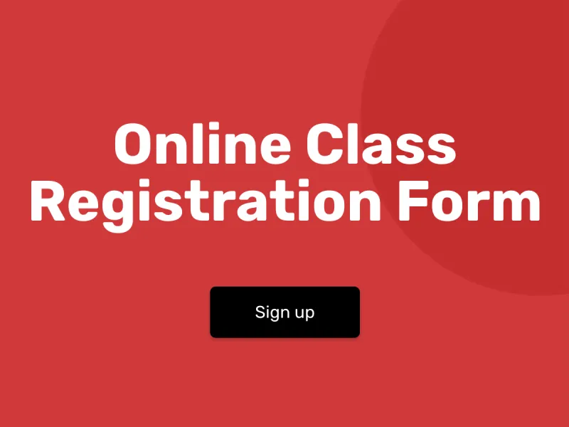 Online Class Registration Template | involve.me
