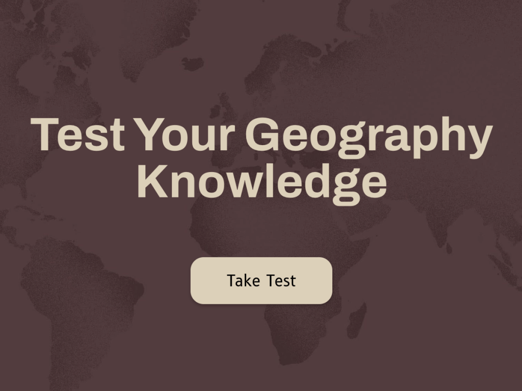 Online Geography Test Template.