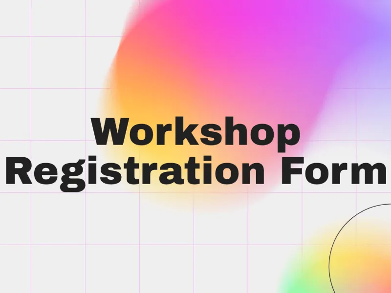 Workshop Registration Form Template | Plan Events Smoothly | involve.me