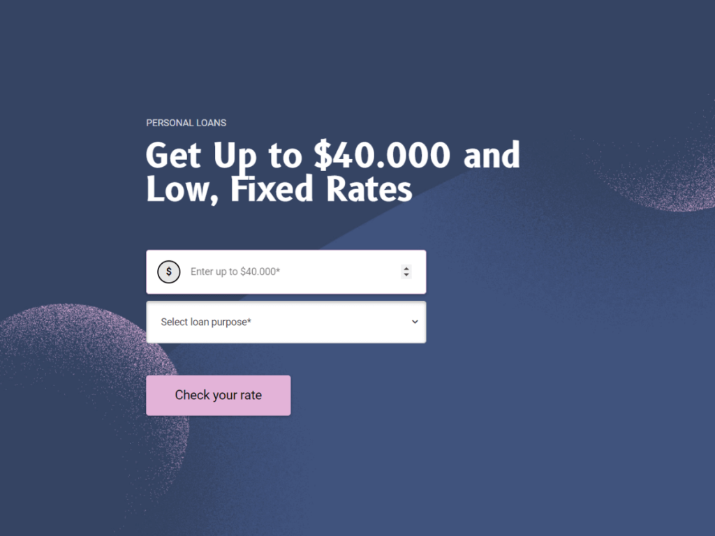 personal loan request - rate checker template.