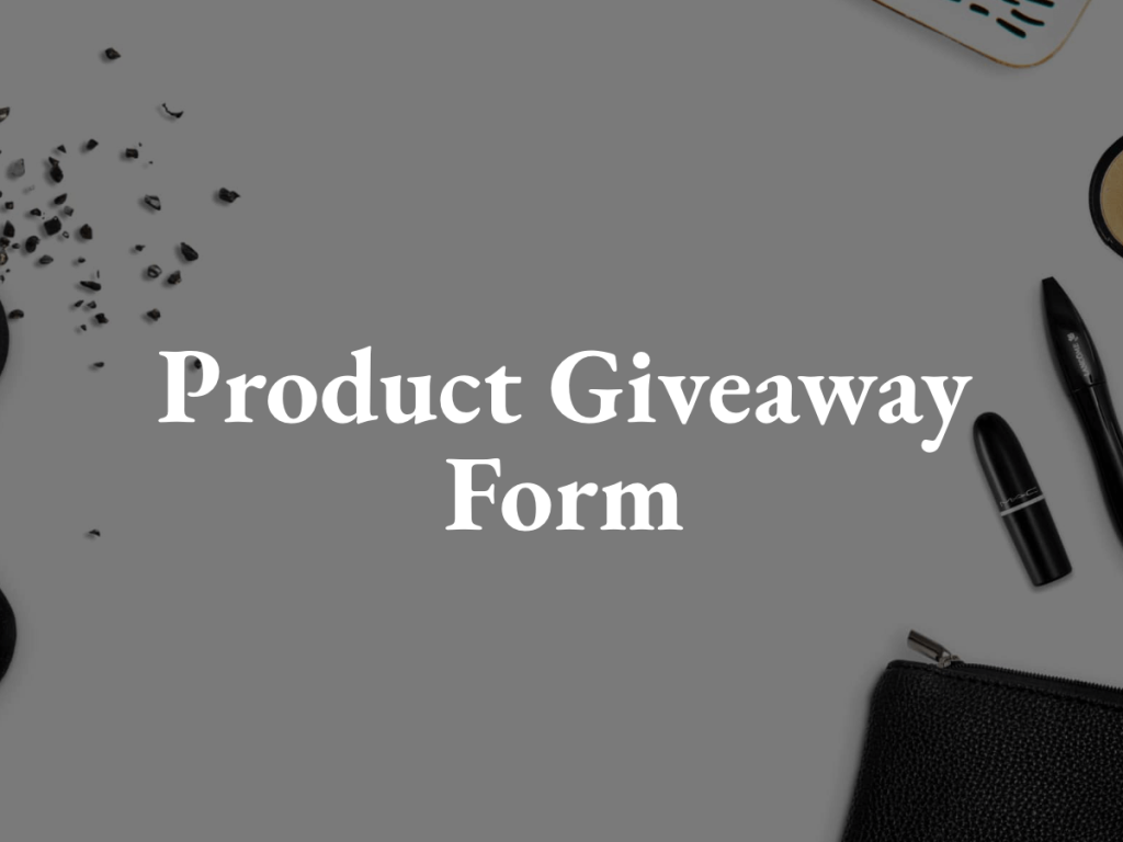 Product Giveaway Template.