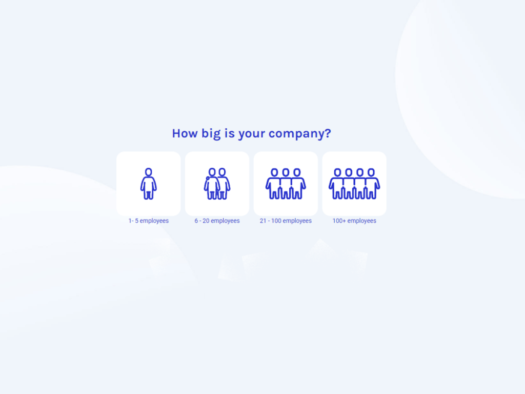 how big is your company page template.