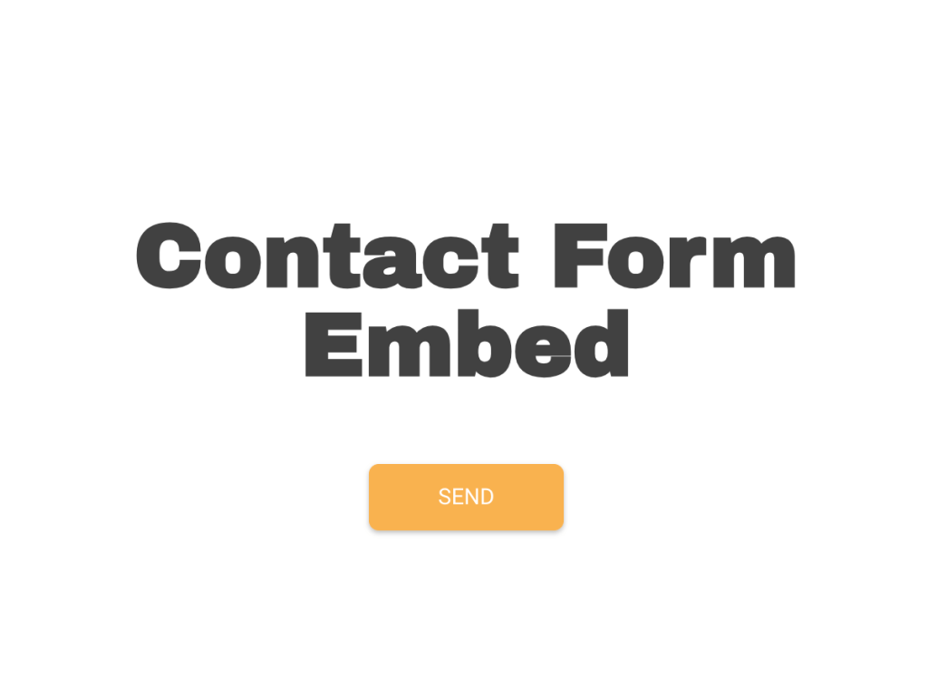 contact form.