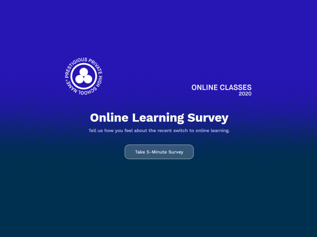 online learning survey.