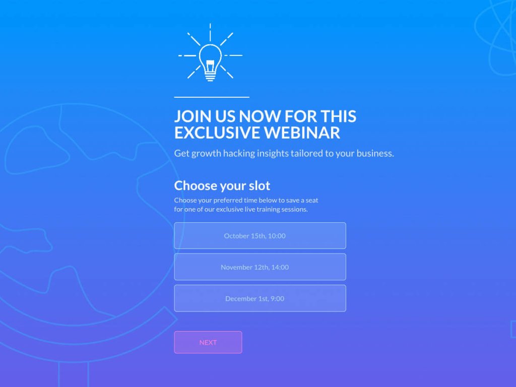 webinar registration template.