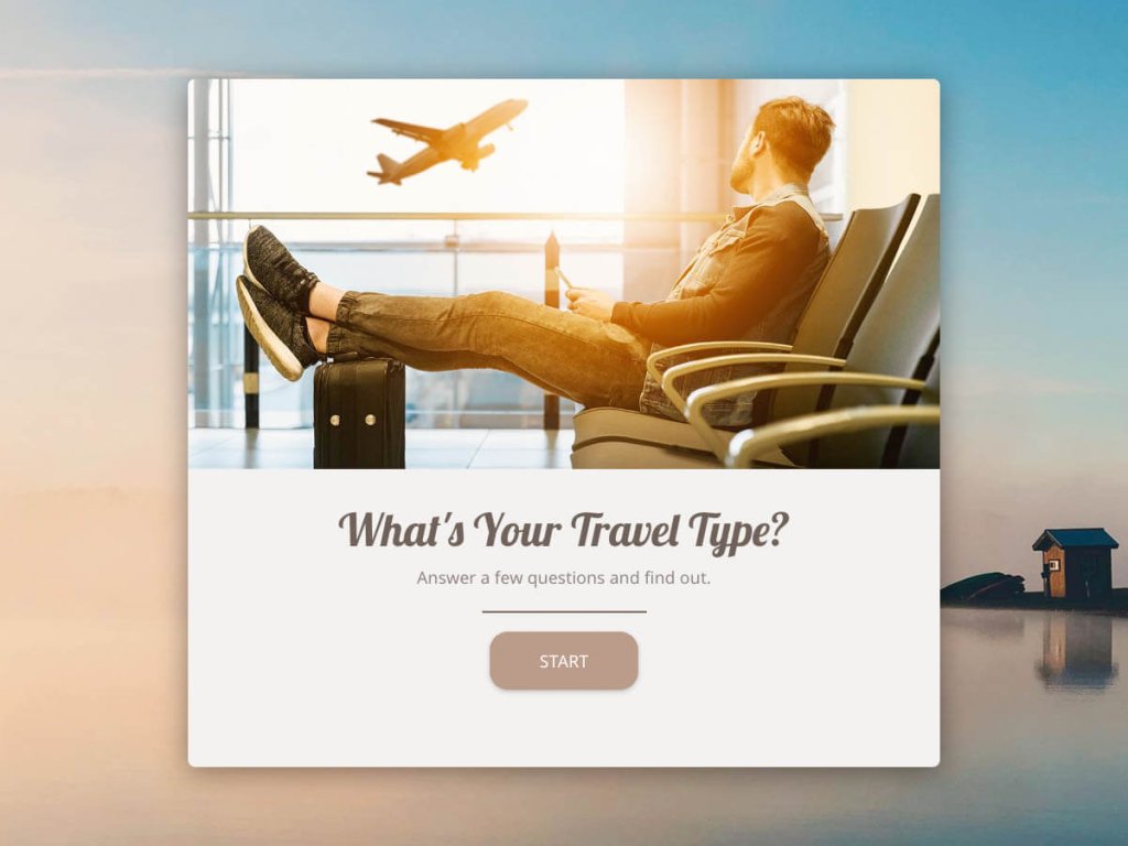 travel type quiz template.