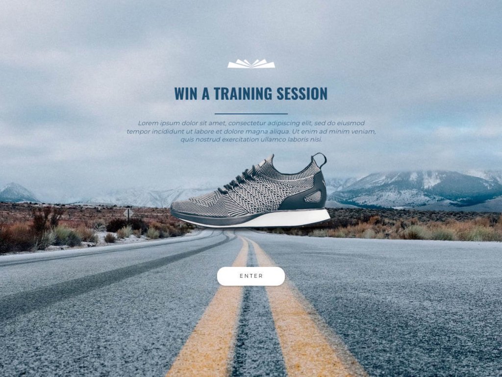 win a training session template.