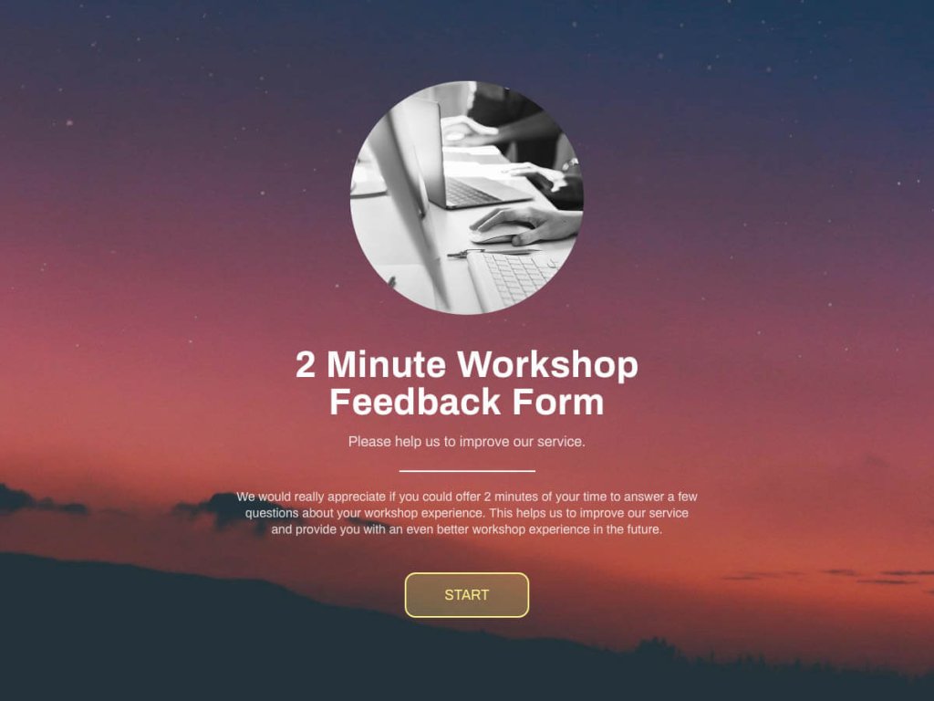 template of feedback form for workshop.