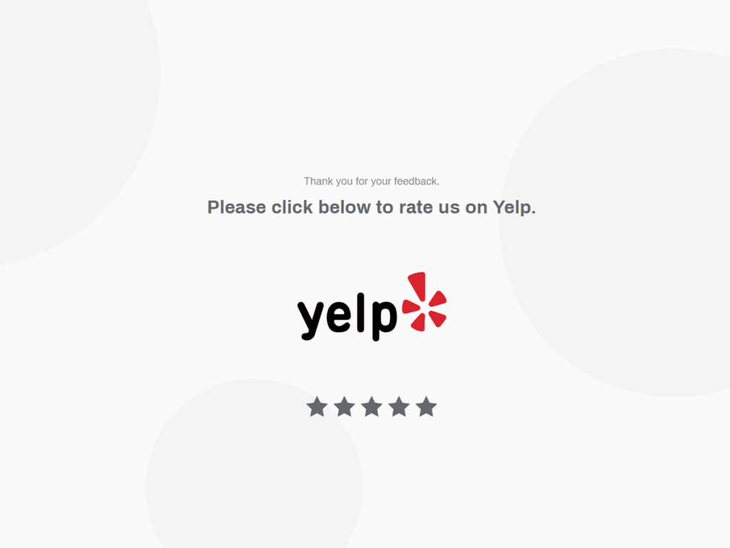 rate us on yelp template.